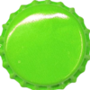 Flaskekapsler limegrønn 26mm ca 100stk