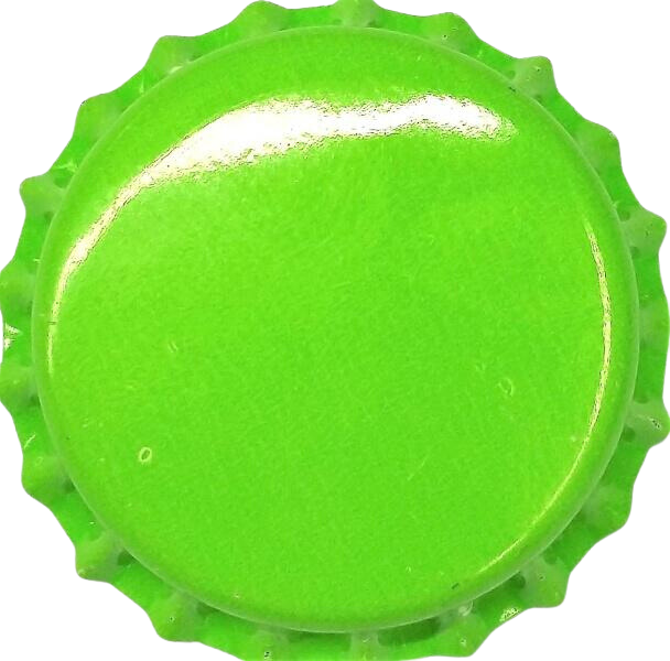 Flaskekapsler limegrønn 26mm ca 100stk