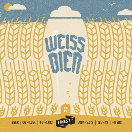 Finest Originals Weissbier Etikett