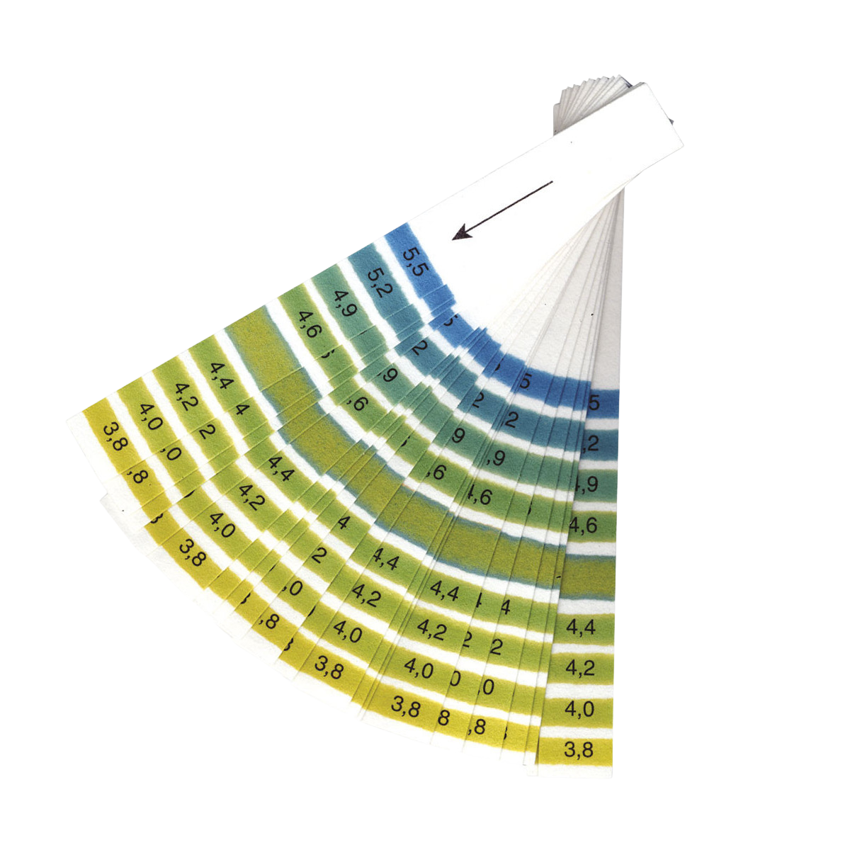 Ph-papirstrips ØL 3,8-5,5