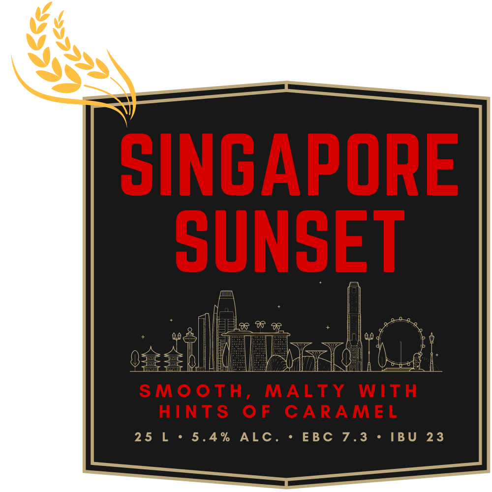 Singaporean Sunset 25 liters ølsett