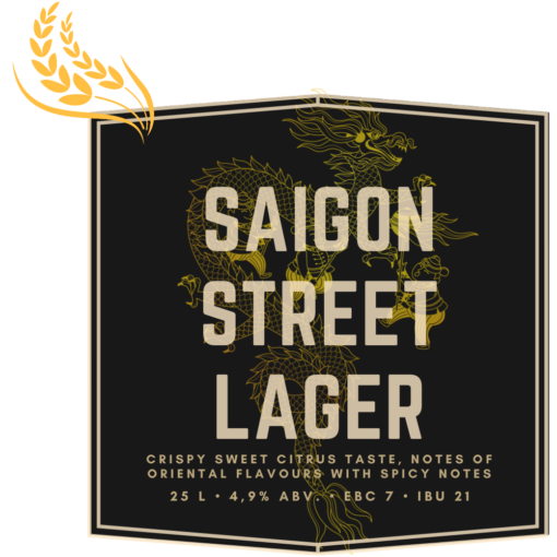 Saigon Street Lager 25L ølsett