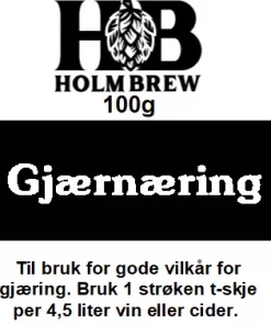 HB Gjærnæring (nutrisal) til Cider, vin, mjød etc 100g