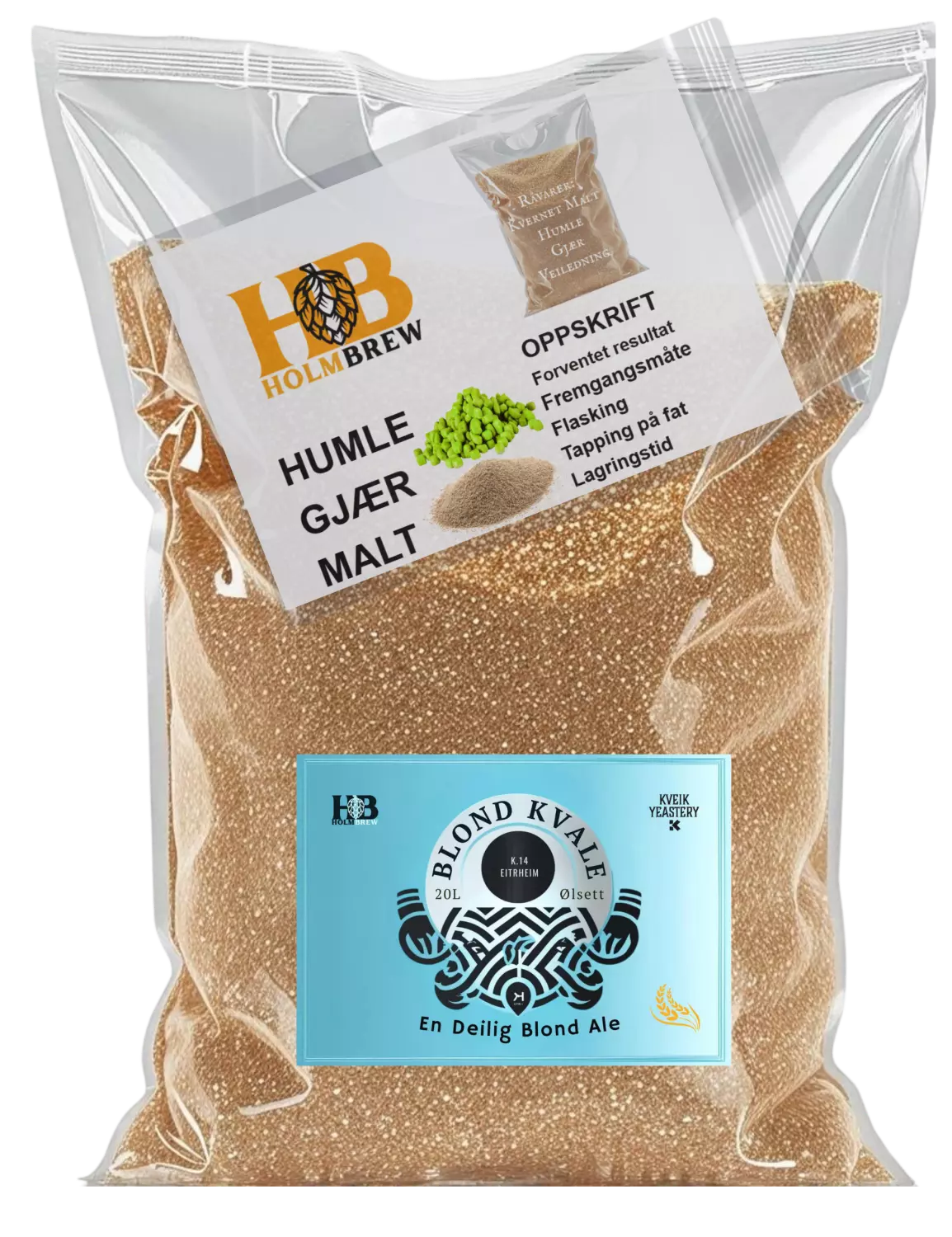 Blond Kvale sett 25L
