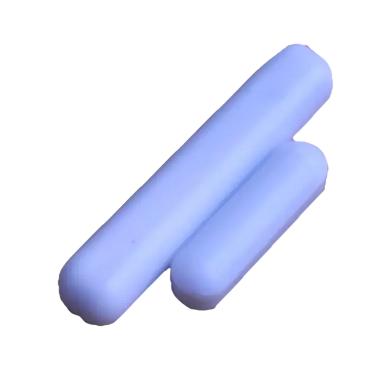 Røremagnet teflon, Ø 7 x 25 mm