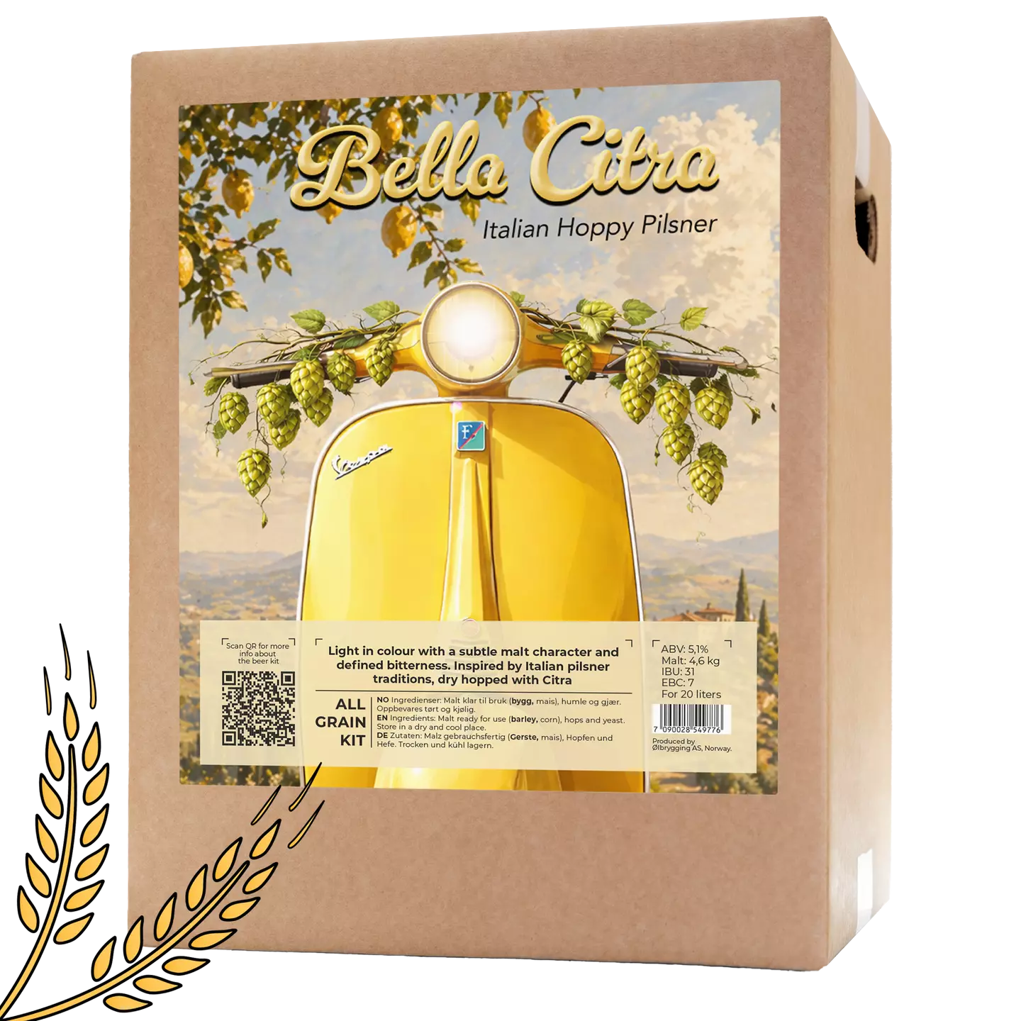 Bella Citra Allgrain Ølsett 20L