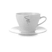 Kaffekopp Ida med underskål porselen