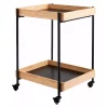 Trillebord Day med 2 hyller bambus/metall