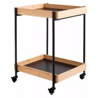 Trillebord Day med 2 hyller bambus/metall