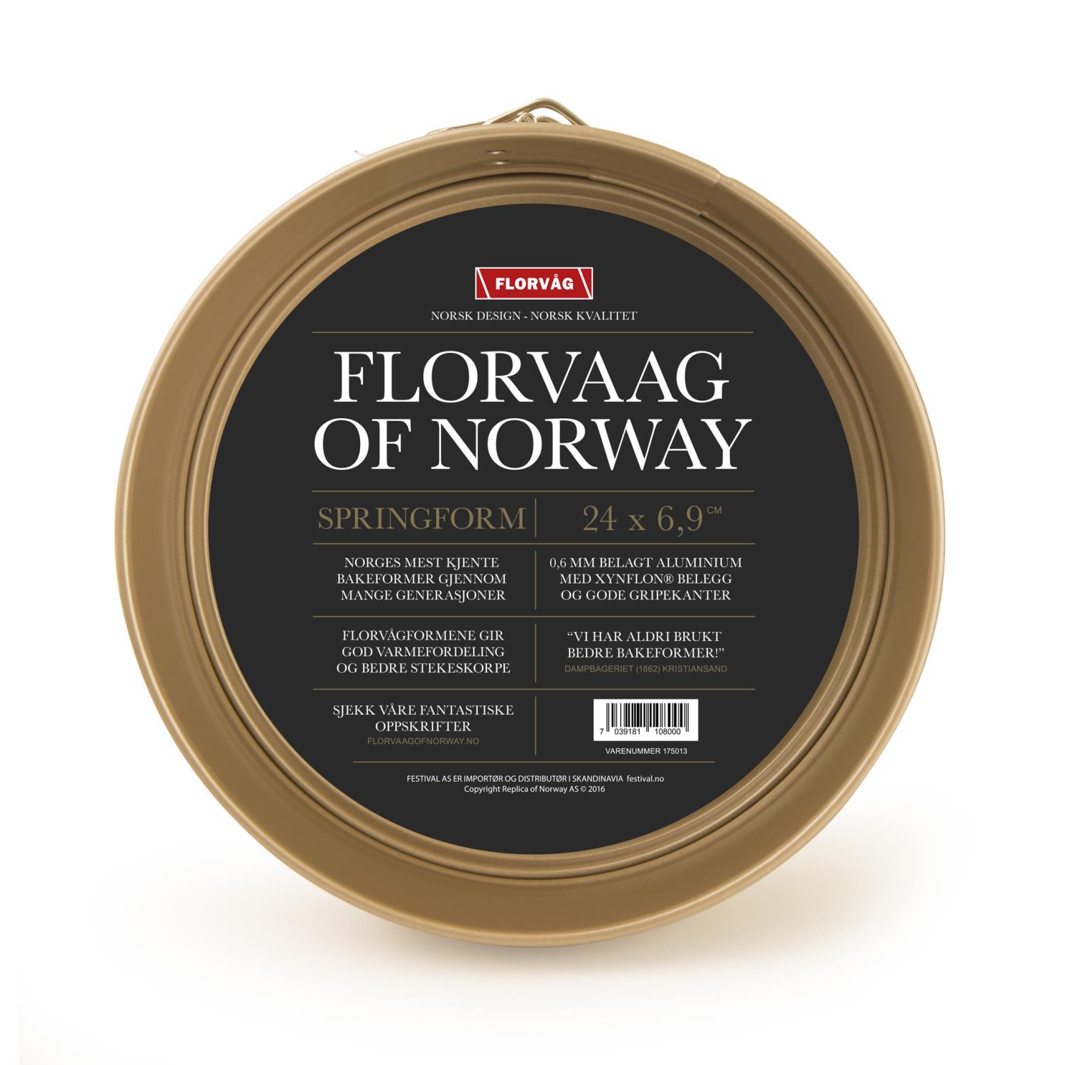 Springform Florvåg gull Ø:24 cm