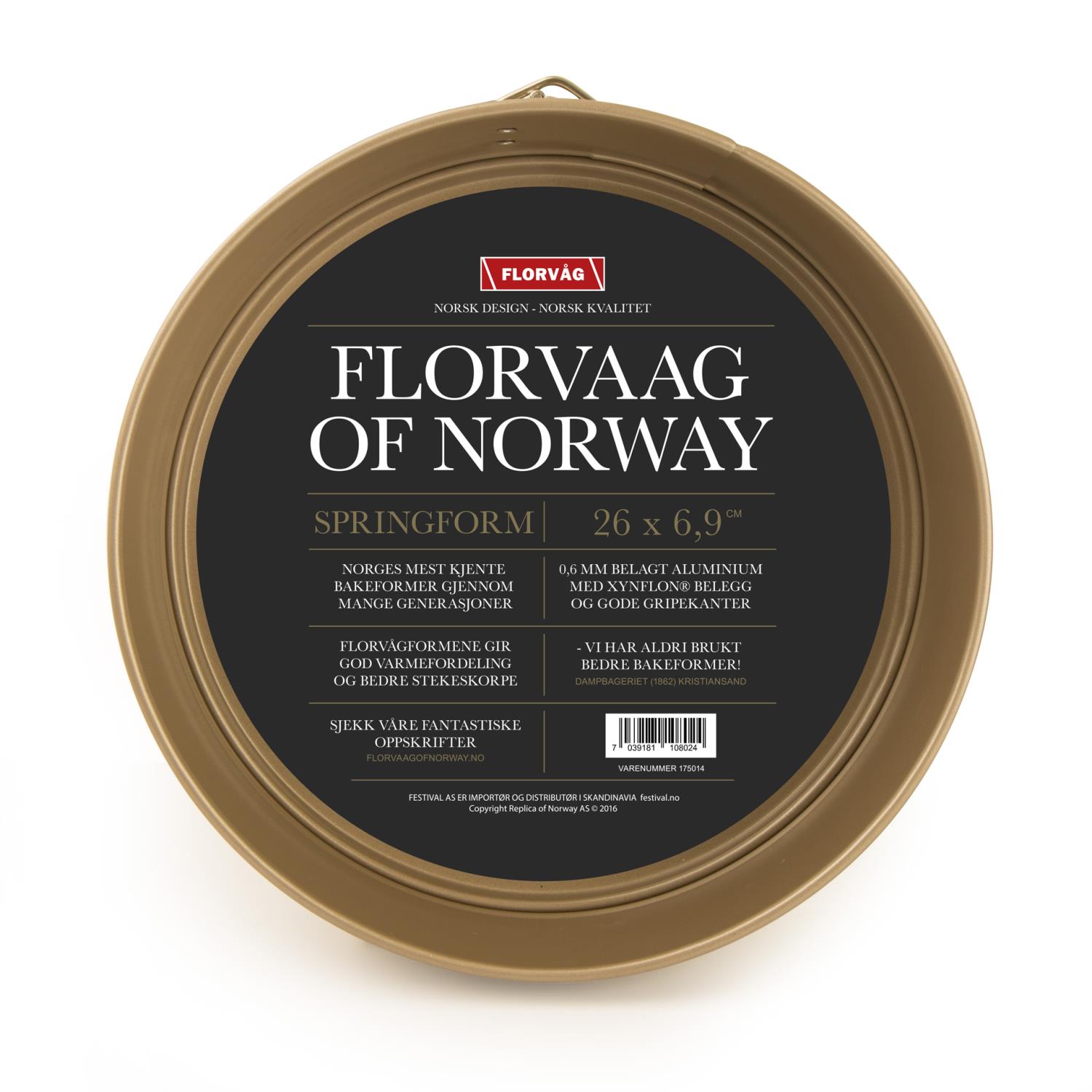 Springform Florvåg gull Ø:26 cm