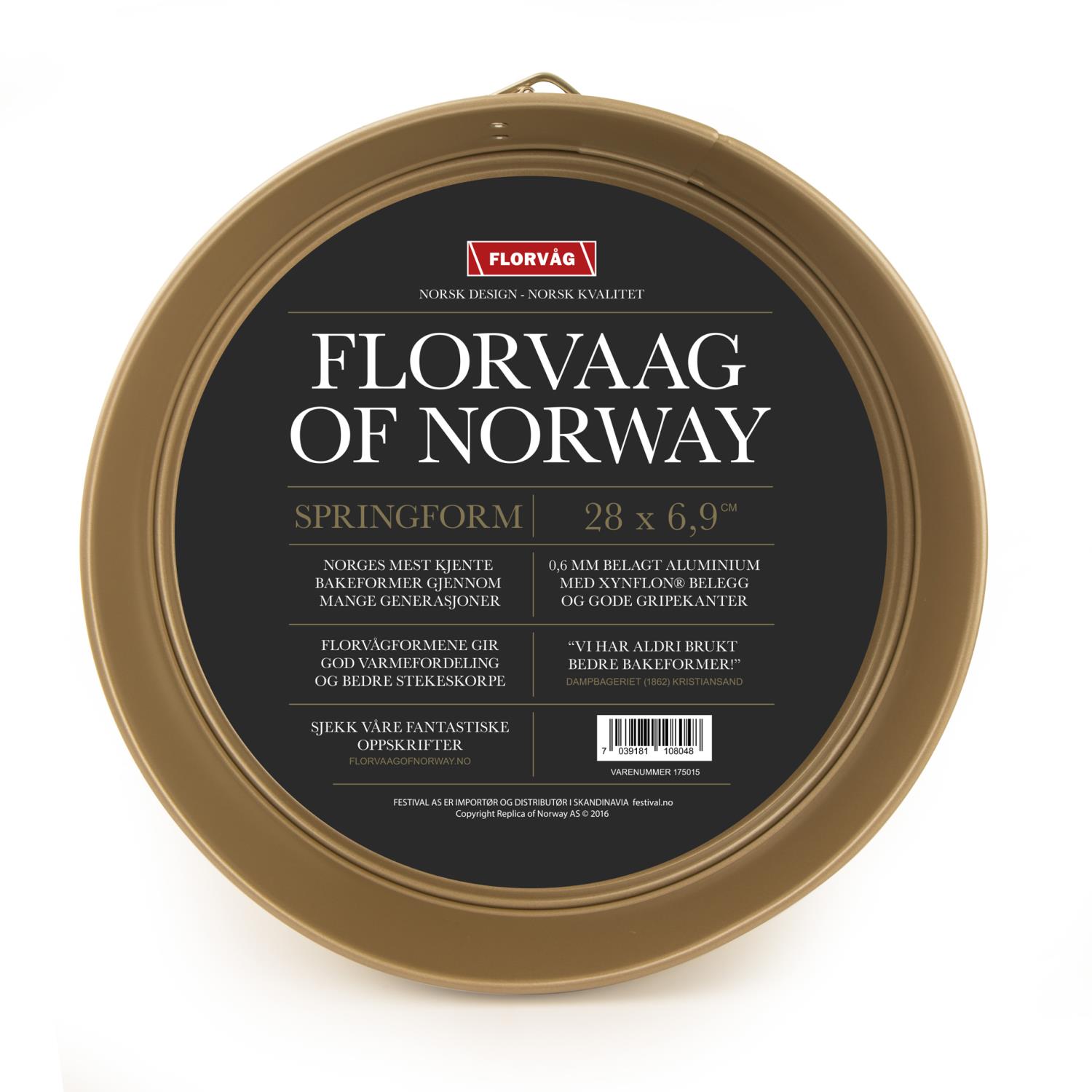 Springform Florvåg gull Ø:28 cm