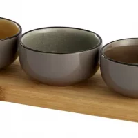Tapas sett Day skjærebrett med 4 skåler