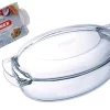 Ildfast form Pyrex Slow cook med lokk 4,4+1,4 liter