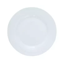 Tallerken Pure flat ø:27 cm hvit porselen