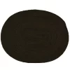 Spisebrikke Holmen Jesper sort 45x35 cm oval jute