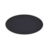 Spisebrikke Holmen West sort 43,5x28,5 cm oval