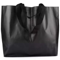 Ved-/handlebag Form Living sort 50x40x20 cm