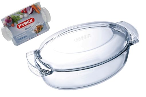 Ildfast form Pyrex med lokk 5,8 liter