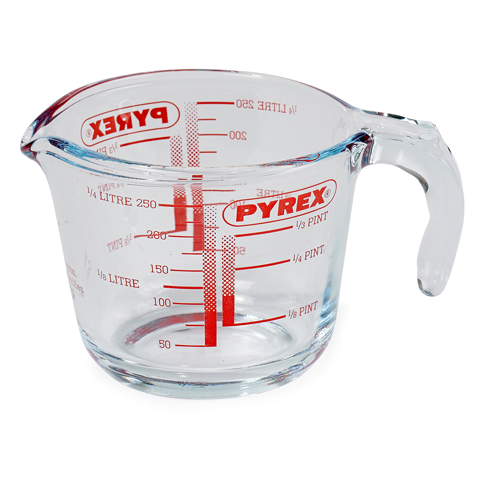 Litermål Pyrex glass 0,25 liter klar