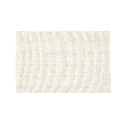 Spisebrikke Sara hvit,beige 33x48 cm bomull