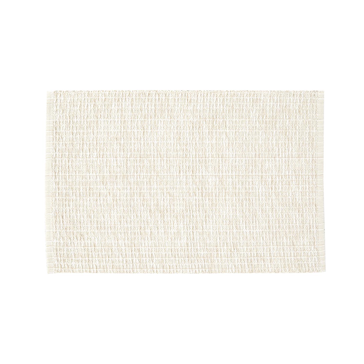 Spisebrikke Sara hvit,beige 33x48 cm bomull