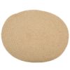 Spisebrikke Jesper natur 45x35 cm oval jute