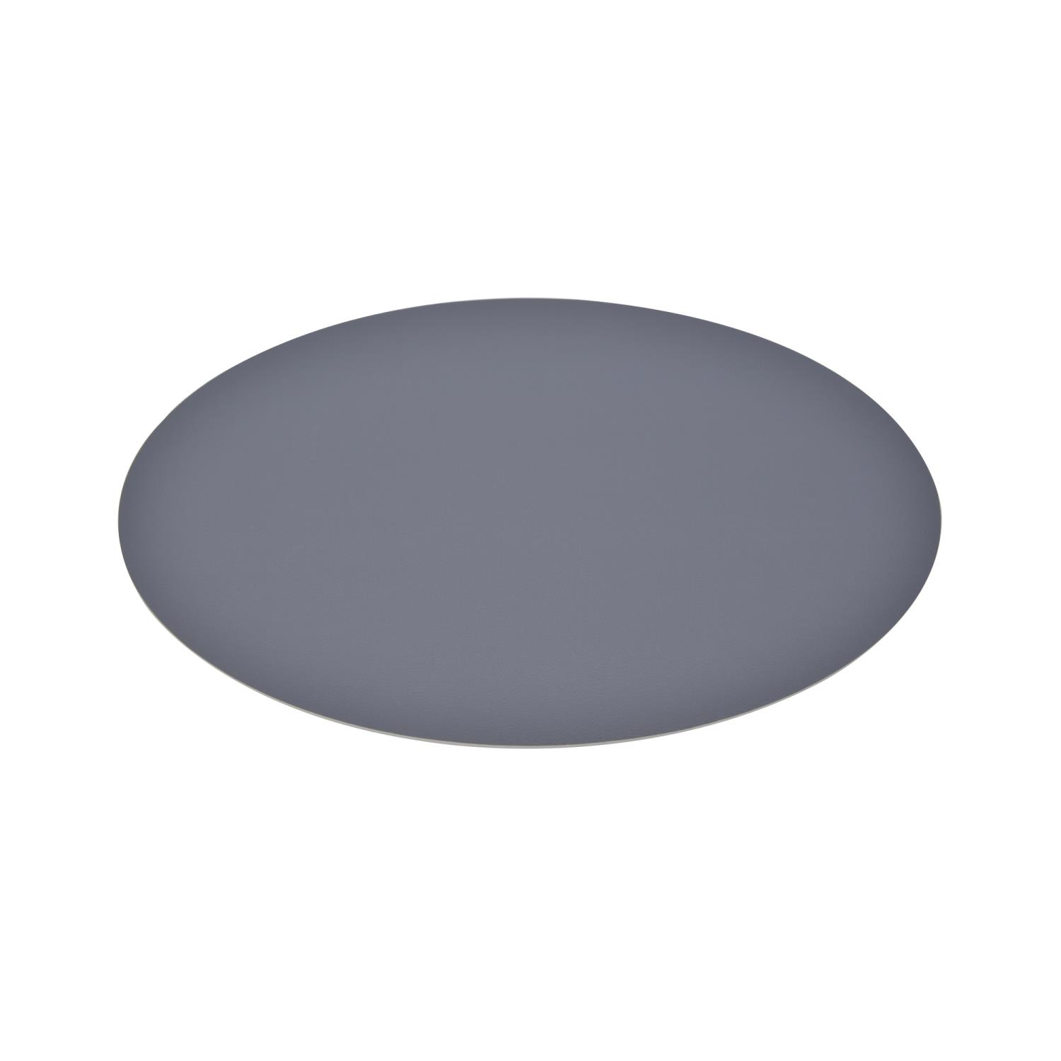 Spisebrikke West mørk grå 43,5x28,5 cm oval
