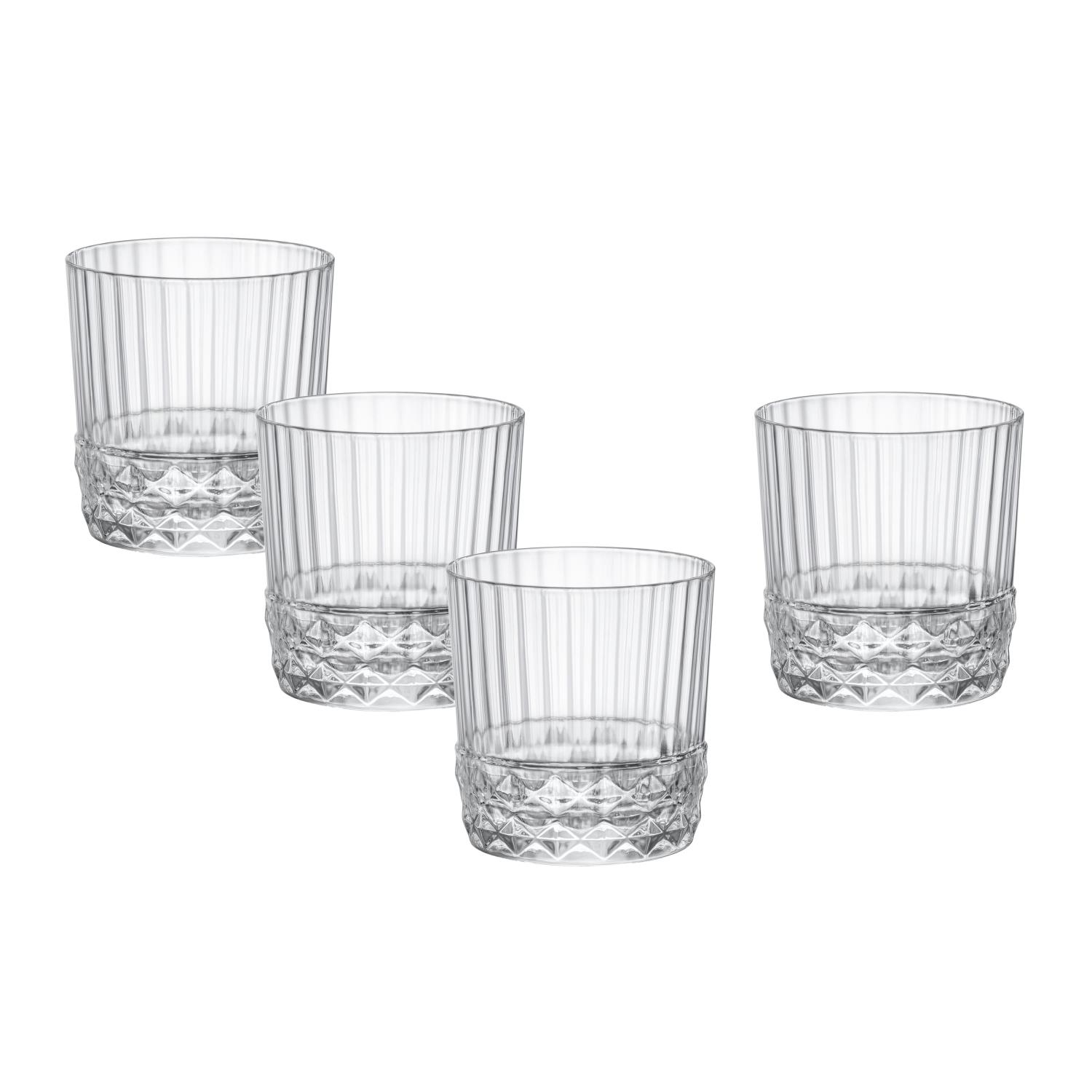 Whiskeyglass Modern House America 4 stk 37 cl