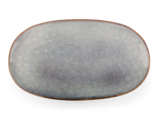 Serveringsfat Hedda blå oval 30,5x18 cm