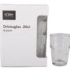 Drikkeglass 6 stk  klar 20 cl