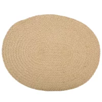 Spisebrikke Holmen Jesper natur 45x35 cm oval jute