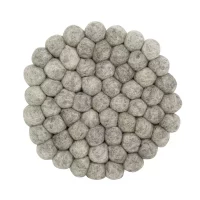Kjeleunderlag Holmen Dakota lys grå ø:19x2,5 cm ull
