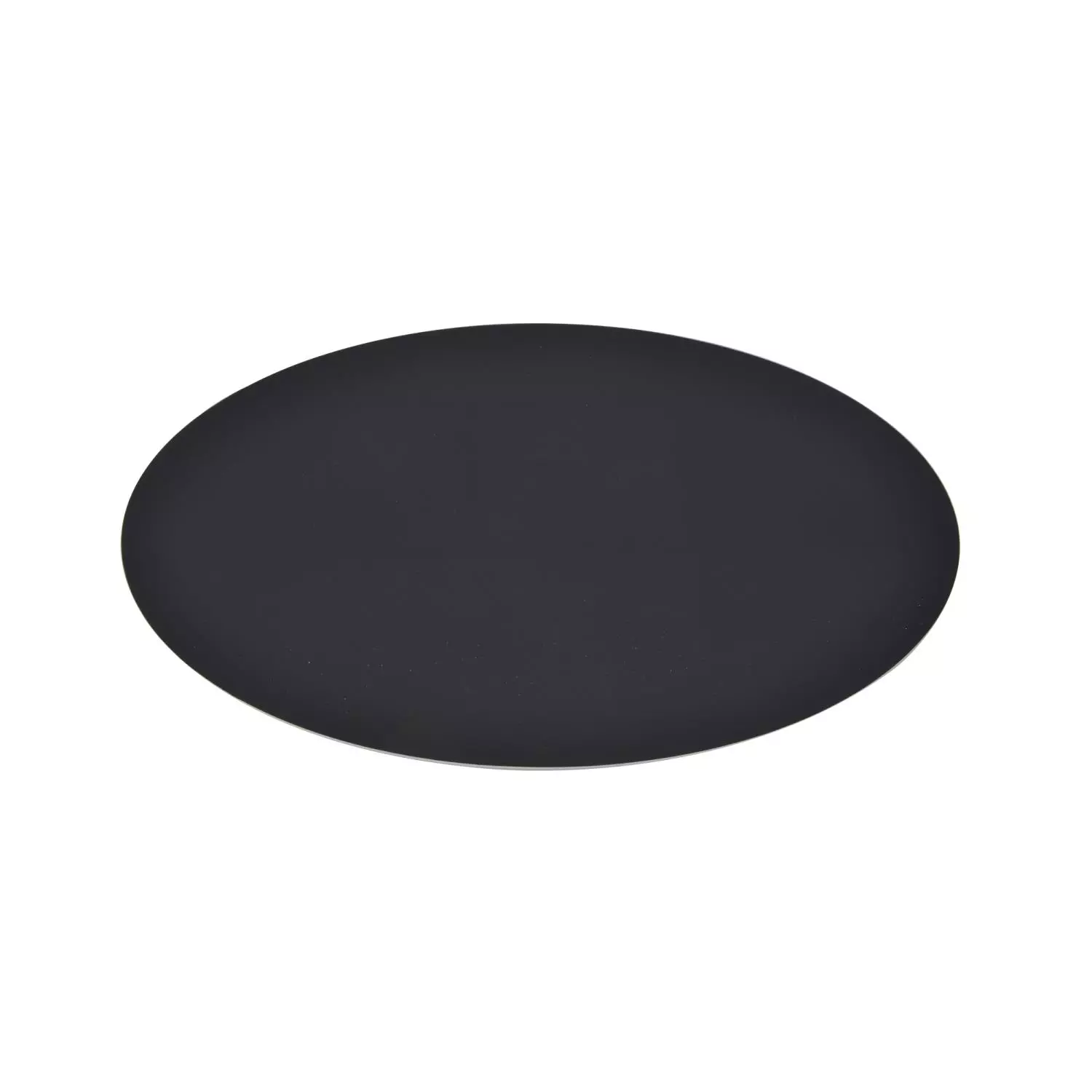Spisebrikke Holmen West sort 43,5x28,5 cm oval