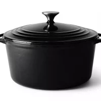 Støpejernsgryte Senso Kitchen rund 4 liter sort