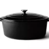 Støpejernsgryte Senso Kitchen oval 5,8 liter sort