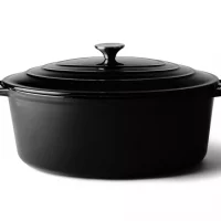 Støpejernsgryte Senso Kitchen oval 5,8 liter sort
