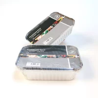 Aluminiumsform Nba 4 stk 0,7 liter med lokk 18,5x13,2x5,1 cm