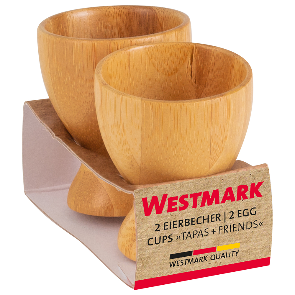 Eggeglass Westmark Friends 2 stk bambus/natur