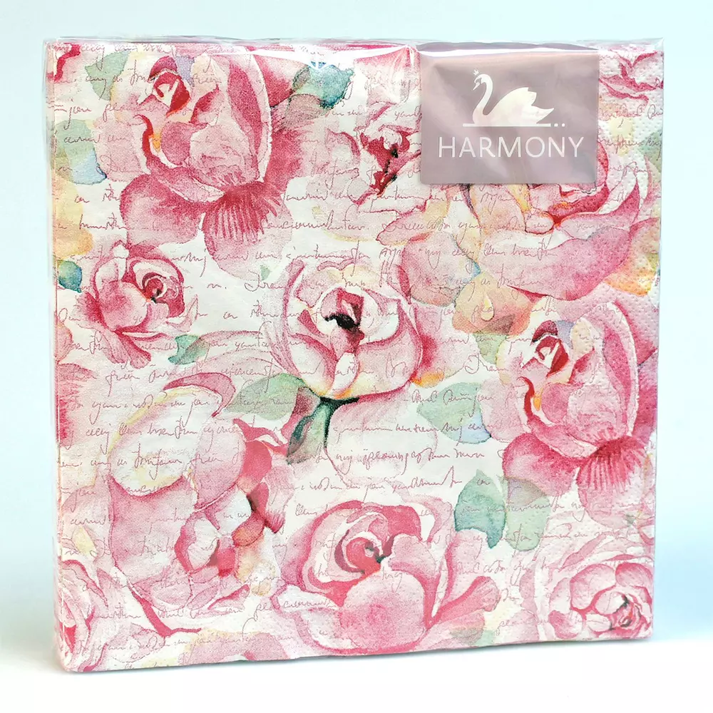 Serviett 20 stk 33x33 cm vintage peony