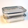 Aluminiumsform Nba med lokk 3 stk 1,9 liter med lokk 26x19x6,3 cm