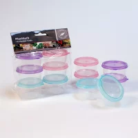 Plastboks Nba med lokk 6 stk rund
