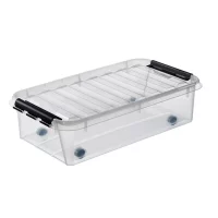 Bedroller SmartStore™ Classic 30 liter transparent med hjul