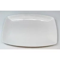 Fat Pure rektangulært 35 cm hvit porselen