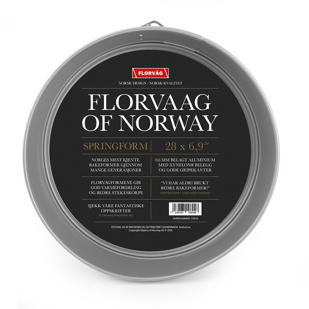 Springform Florvåg sølv Ø:28 cm