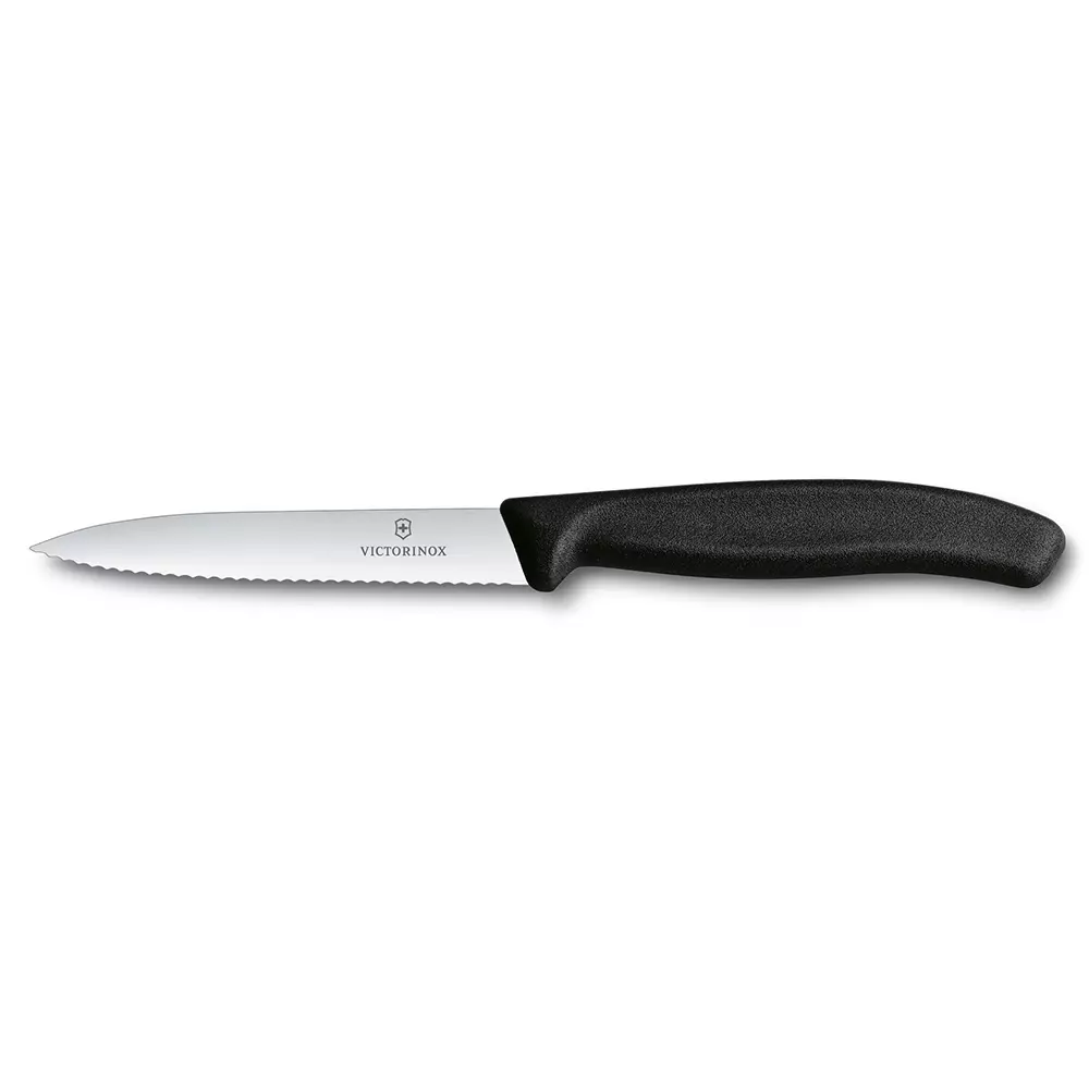 Grønnsakskniv Victorinox Swiss Classic 10 cm bølget nylon