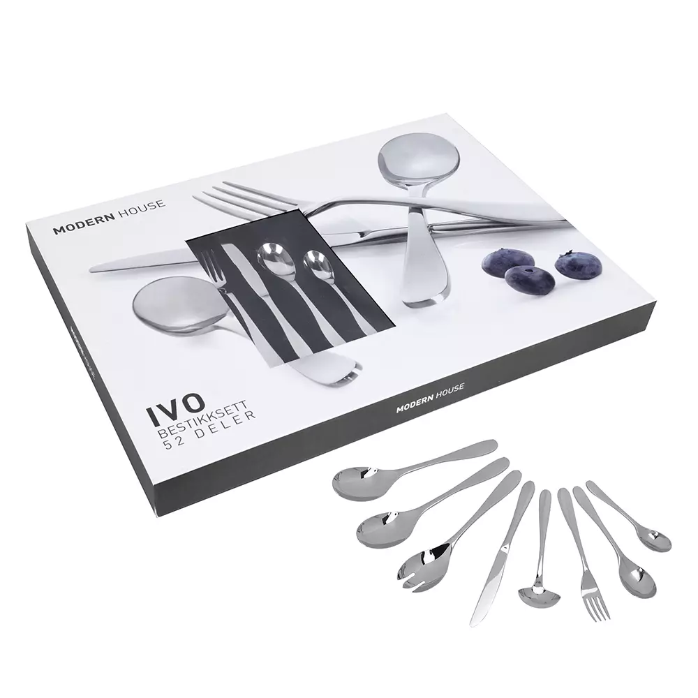 Bestikksett Modern House Ivo 52 deler