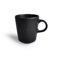 Krus Modern House Black Satin 9 cm svart steintøy
