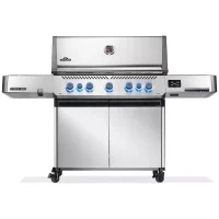 Gassgrill Napoleon Prestige 665 Connect, Sizzle Zone, Bakbrenner, 5 bunnbrennere, rustfri, WIFI