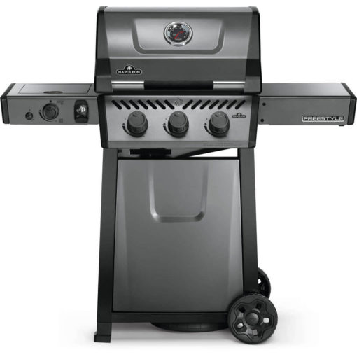 Gassgrill Napoleon Freestyle 365, 3 brennere, Sizzle Zone, grå